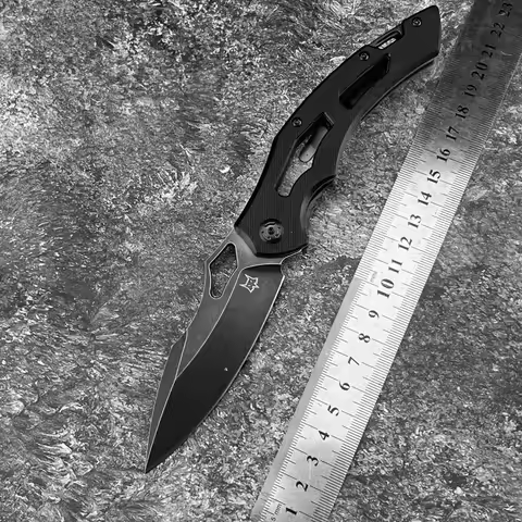 FX FE034 Compact EDC Mini Knife 8Cr13Mov Blade G10 Handle Stainless Steel High Hardness Camping Port