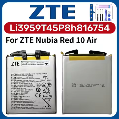 Original High Quality Li3959T45P8h816754 Li-ion Polymer Battery for ZTE Nubia Red 10 Air Smartphone 