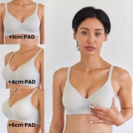 [LMM]  3Volume pads Push Up Seamless Wireless Woman Bra For Small Chest.