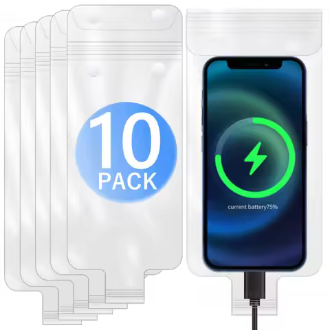 1/10Pcs Transparent Thickened Mobile Phone Waterproof Bag for Rider Motocycle Rainproof Phone Case T