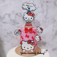 Hello Kitty Drinkable Bubble Tea Cake