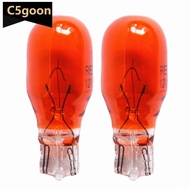 C5GOON 2Pcs Car Glass T15 W16W Halogen Bulb Interior Light Automotive White/Amber Clear 12V G4W8