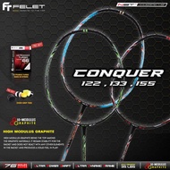 Felet Conquer 4u 82gram 35lbs Racket Badminton Racket Raket Badminton Original Racquet Badminton 100