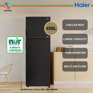 [ NUR@PETRA ] Haier HRF-458IHM 458L 2-Door Refrigerator Twin Inverter 5 Star Energy Saving HRF458IHM