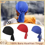 Hip Hop Durag Long Tail Bandana Breathable Headband Durag Pirate Head