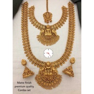 Indian matt finish combo jewellery set
