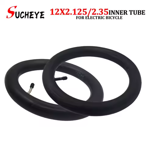 12.5Inch 12x2.125/2.35 Inner Tube 12*2.125 Camera With 45 Degree Bent Valve For 12 x 2.125 tyres Bik