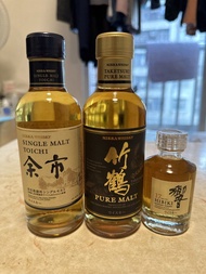 余市威士忌180ml 竹鶴180ml 響17  50ml