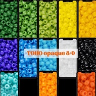 TOHO Opaque Round Beads 8/0 (3mm) - 10gram & 50gram