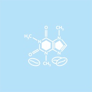 Cutting sticker, motorbike, car, laptop, cafein formula, molecul chemical vinyl stickers