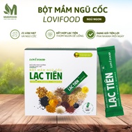 Lovifood Lac Tien Good Sleep Cereal Sprout Powder 450g, 25 Packets of Nutritional Supplement for Sle