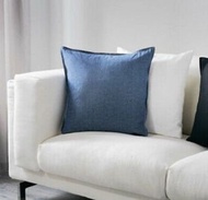 Ikea 抱枕套2個 牛仔布 耐用 近新 2x cushion cover IKEA Ormkaktus Blue Denim (2* pillow cover without pillow)