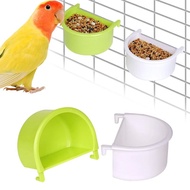 4pcs Bird Food Feeding Cup Water Bowl Plastic Pigeons Cage Feeder Drinker Box Container for Parrot B