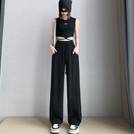 ONE - 顯瘦窄版闊腿褲（黑色-常規款 S-2XL碼）(下單後聯絡客服確認發貨尺碼)#F286001246