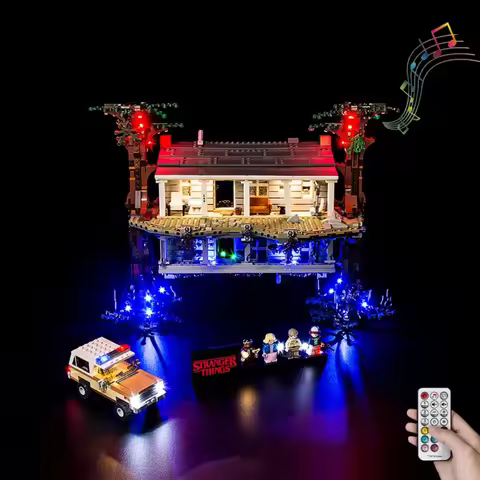 Stranger Things Lighting Set For LEGO The Upside Down 75810 RC Version Not Include Building Block (O