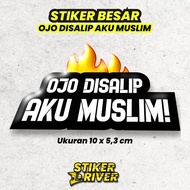 OJO DRIVER STICKERS ARE SALIPED, I'M MUSLIM HELMET, GOJEK BODY FENDER MAXIM/ GRAB/INDRIVER