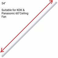 CHK 54" Fan Rod for KDK &amp; Panasonic Ceiling Fan Only (White)