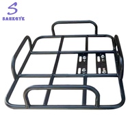 greatbuy666-Food Delivery Box Rack Rear Grille 80kg Loading Seamless Steel Tube Universal for Motorc