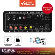 Digital Bluetooth Amplifier Board Subwoofer Dual Microphone Karaoke Amp Speaker Home Theater