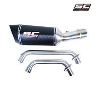 SC-Project ท่อไอเสียสำหรับ HONDA CB650R (2019 - 2020) | (FS)4-1 SC1-R Muffler Carbon