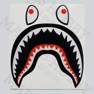 Sticker Cutting Bape Shark Single Sticker Hypebeast Kalcer