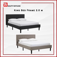HAYDEN 2.0M Solid Wood King Bed Frame King Bedframe Katil King Kayu Katil King Divan Katil Divan King King Size Bed 双人床架