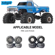 Plastic 1/24 Wheel Rims Tyre RC Upgrade Part 4pcs Wear-resistant Rc Wheel Rims Tyre For FMS FCX24 RC