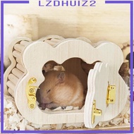 [Lzdhuiz2] Hamster House Sleeping Bed Activity Room Hamster Hideout Hamster Hut Exploration