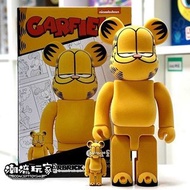 未開封 Bearbrick GARFIELD Flocky 400% 100% 全新現貨