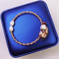 Freshwater Pearl Bracelet Baroque Edison Bracelet Handmade Winding Girl Pearl Bracelet 9IZR