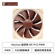 Noctua 貓頭鷹 NF-P12 PWM (PWM/SSO磁穩軸承/鋸齒形靜音風扇/1300 RPM/6年保固)