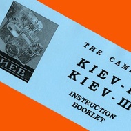 KIEV-II KIEV-III Kiev-2 Kiev-3 底片相機 Contax 英文手冊手冊