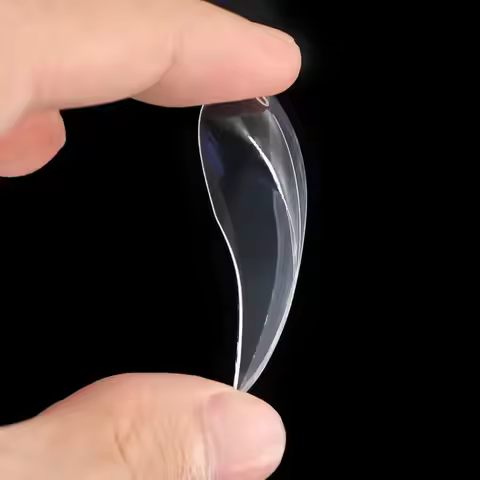 140pcs Short Curved Stiletto Nail Tips – Dual-Sided Cat Claw Shaped Full Cover Forms for Acrylic Nai