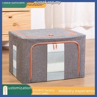 66L Storage Box Foldable  Box Steel Frame Detachable Storage Box clothes organization
