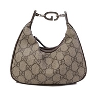 GUCCI 塗層帆布Attache Mini Bag銀扣手挽袋
