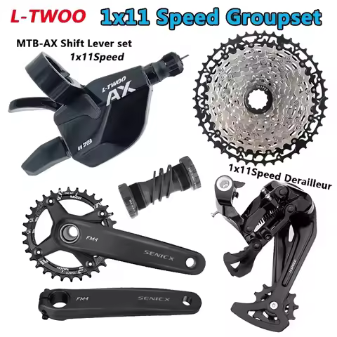 LTWOO AX MTB Groupset AX11 Shifter Lever Rear Derailleur 11V Lightweight Cassette 170mm Crankset 1x1