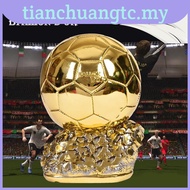 Newest 2022 Qatar Ballon d'or Trophy Ornament Memorabilia Souvenir Football Soccer Kids Adults Fan B