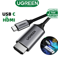 UGREEN USB C to HDMI Cable 4K 60HZ USB Type C Thunderbolt 3 HDMI Adapter Braided Cord Compatible for iPad Mini 6, iPad Pro, MacBook Pro, MacBook Air, Samsung Galaxy S22 S21 Note 10, Microsoft surface laptop 3 TV, and More