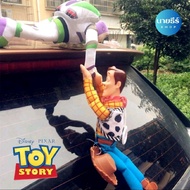 Disney Pixar ตุ๊กตา Toy Story วูดดี้(Woody) และ บัซไลท์เยียร์(Buzz Lightyear) ติดรถ ตกแต่งรถ ขนาด 35