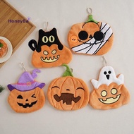 honeybee1 Halloween Hand Towels Ultra Absorbent Coral Fleece Pumpkin Ghost Pirate Towel With Hanging