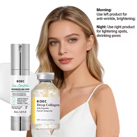 Korean Collagen Microneedle Serum Hydrating Soothing Brighten Facial Essence Dragon Blood Centella A