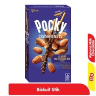 Glico Pocky crushed Nuts almond Milk Chocolate 25gr & crushed nut almond 25gr