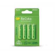 GP ReCyko NiMH Battery 2600 Series 4AA 2600mAh 4 Pieces AA Rechargeable Batteries Battery 1.2V Battery