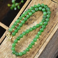 秒殺 收藏級天然新疆和田玉碧玉項鏈 簡單大方