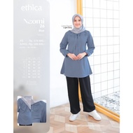 [✅New] Atasan Ethica Naomi 26 Navy, Blue, Cameo Brown