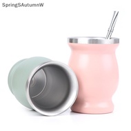 [SpringSAutumnW] Yerba Mate Cup 304 Stainless Steel 8oz Argentine Yerba Mate Gourd With illas Boutiq
