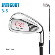 PGM 7 Iron Golf Club for Kids Beginners Golf Irons Boys Girls Stainless Steel Rod Graphite Shaft Lo