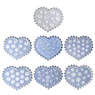 flgo 7pcs Nail Art Silicone Mold Leaves Flower DIY Craft Jewelry Decoration Tools