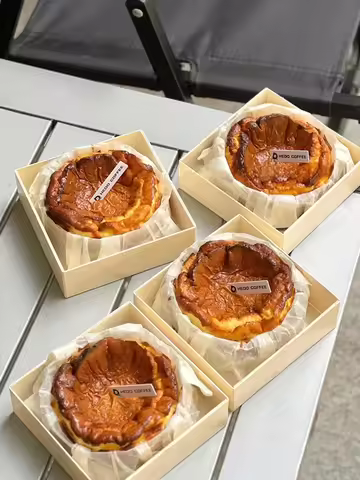Transparent Cake Packaging Box Light Cheese Packaging Box 4 Inch 6 Inch Basque Cheese Cake Box Chiff