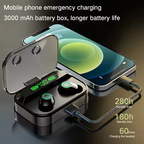 TG02 Bluetooth V5.1 TWS Earphones Wireless Earbuds In Ear Stereo Noise Cancelling Sports Headsets Wi